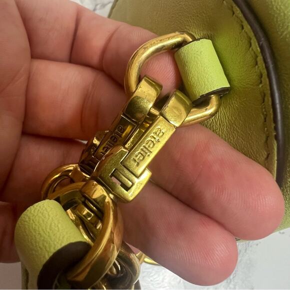 MANU ATELIER Mini Cylinder Bag Green crossbody chain - Picture 6 of 10